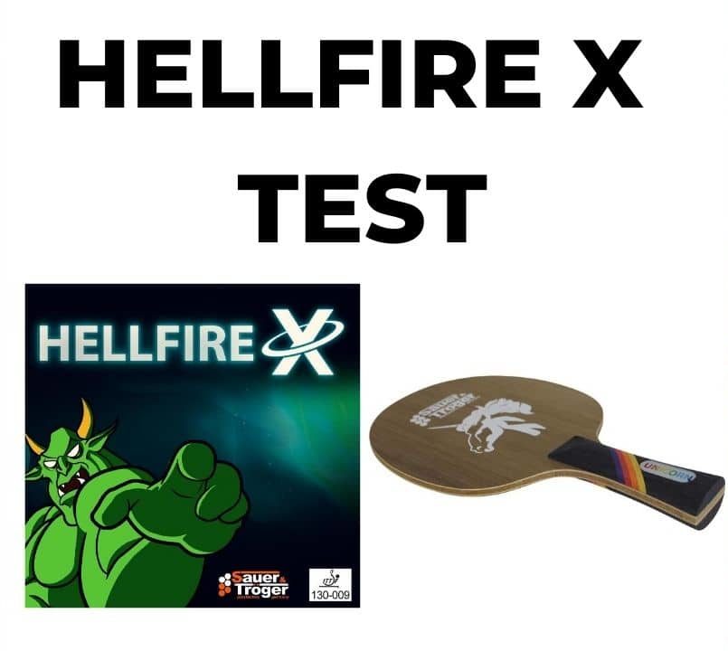 HELLFIRE X - Table tennis long pimple test