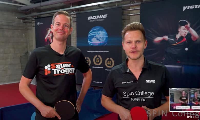 Sauer & Tröger Table Tennis Video Long Pimples Hamburg Spincollege