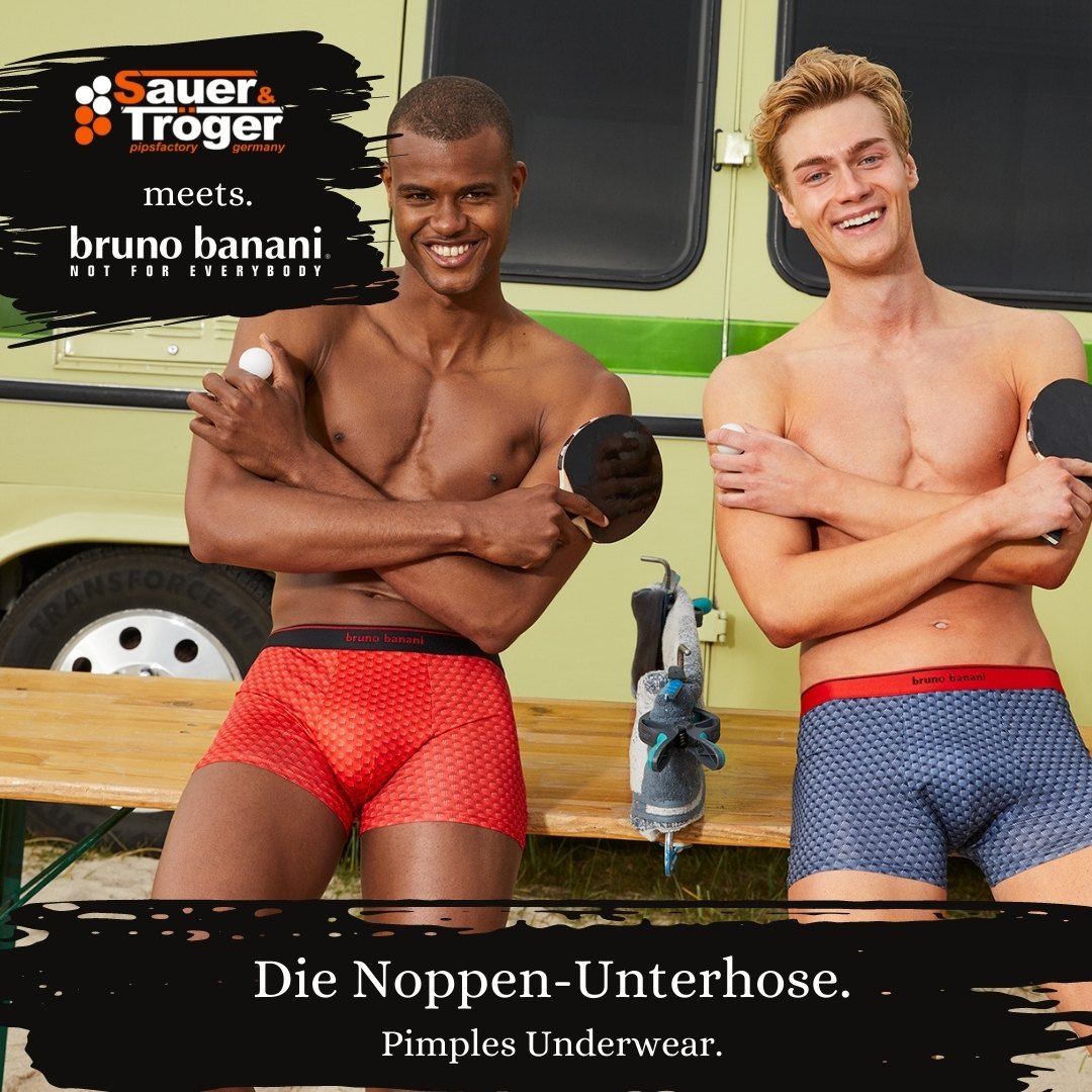 Sauer & Tröger_Bruno Banani_Die Pimples-Underpants Cooperation for table tennis players
